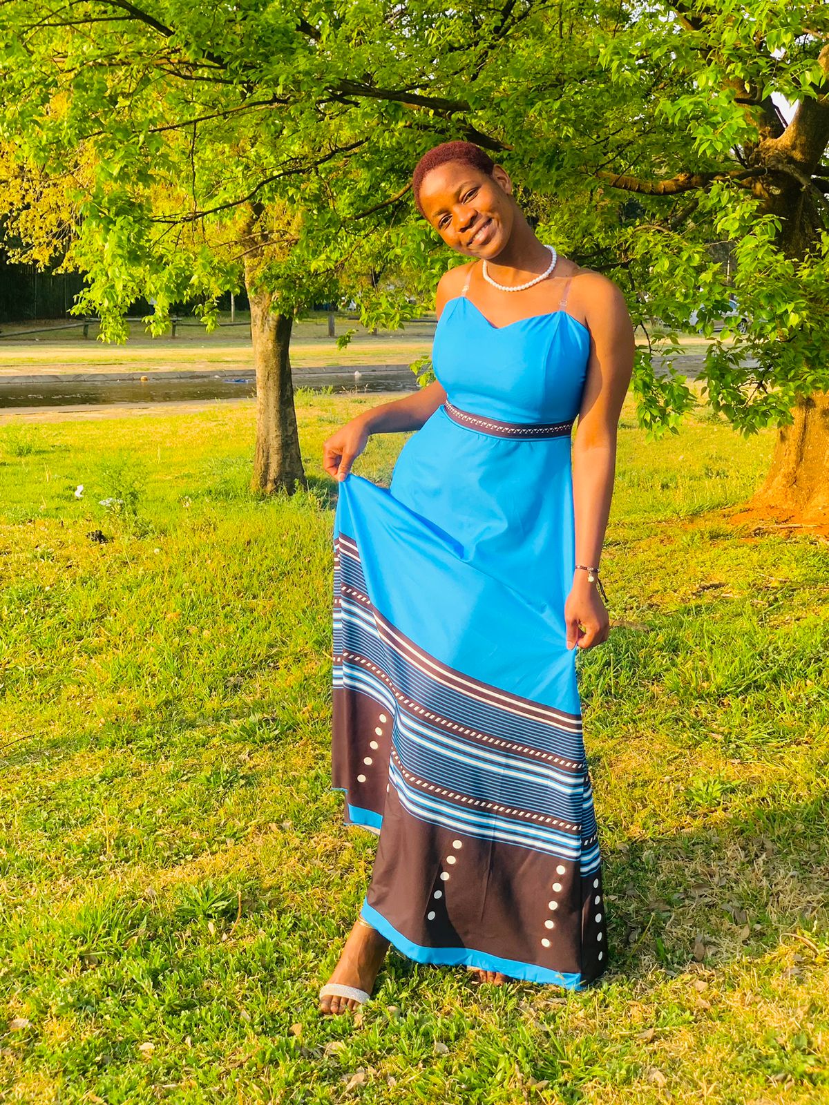 African Casual Summer Dress - Image 3