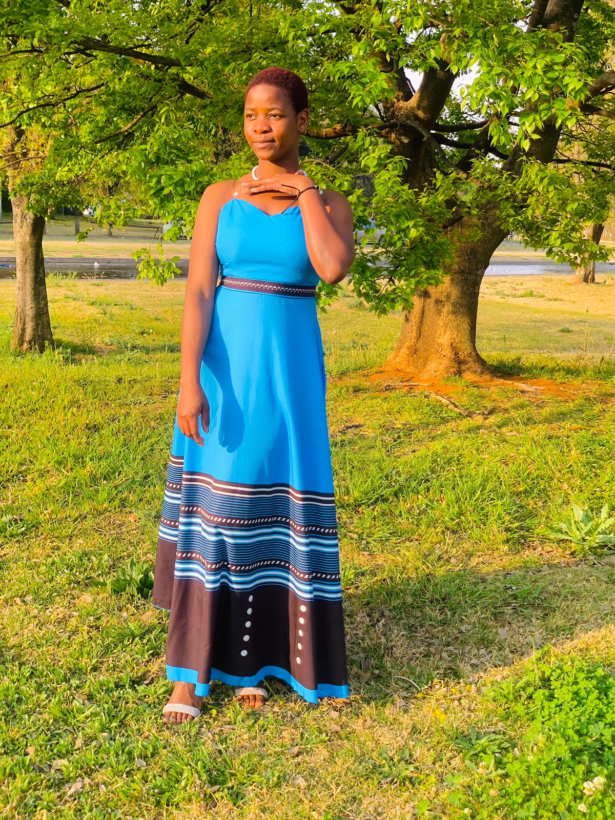 African Casual Summer Dress - Image 4