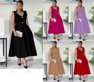 Sleeveless Casual Dress
