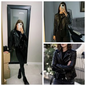 Faux Leather Biker Jacket