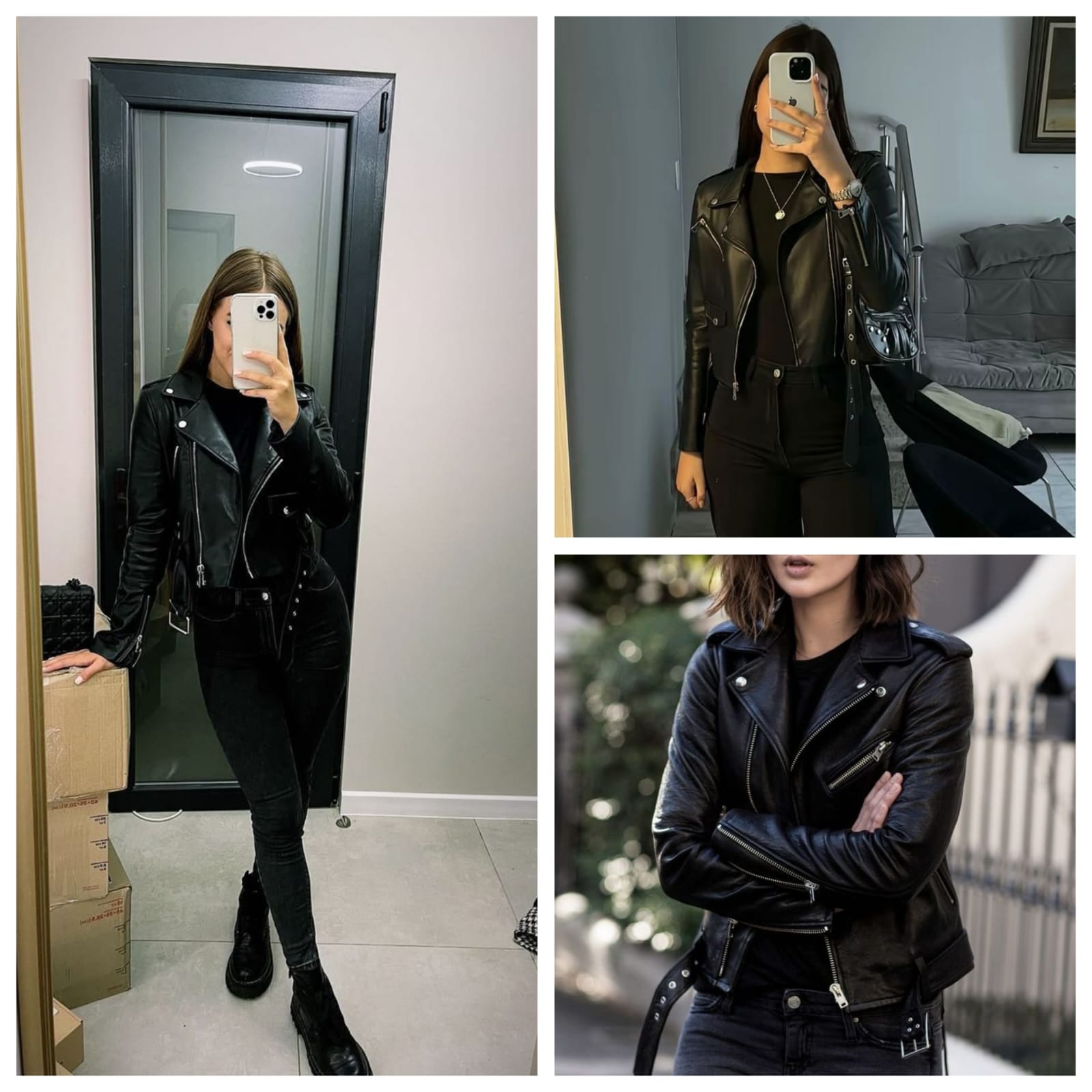 Faux Leather Biker Jacket