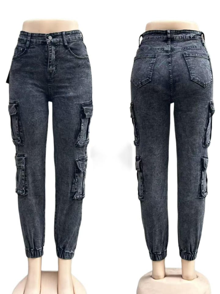 Ladies Cargo Jeans