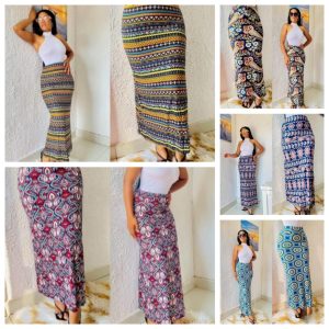 High Waisted Bodycon Ladies Summer Long Skirt