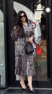 Snake Print Maxi Dress