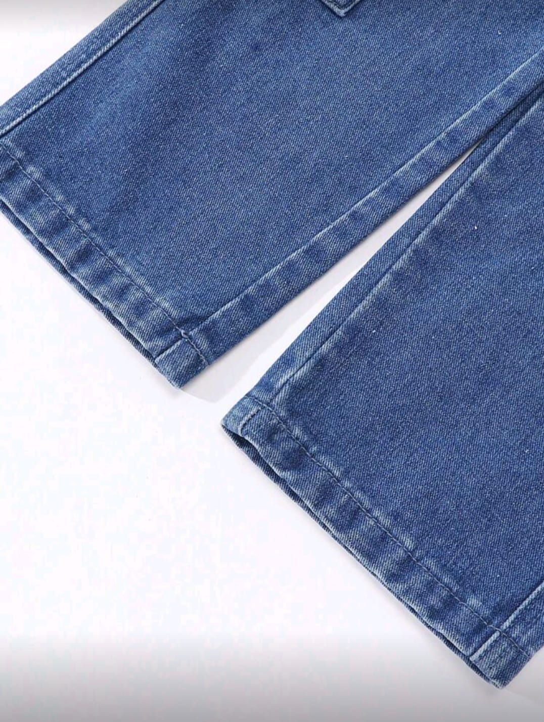 Girls Streetwear Light Blue Cargo Jean - Image 3