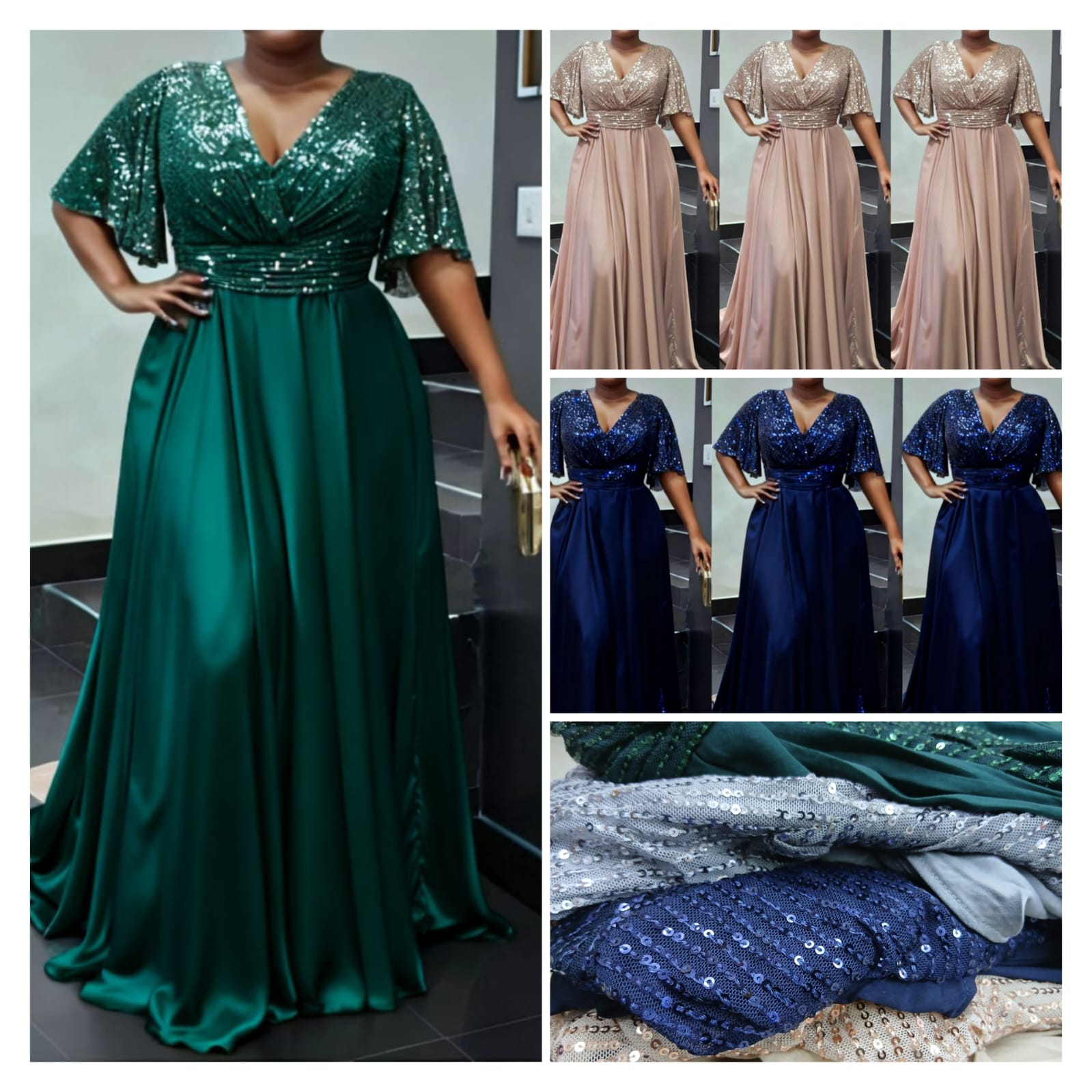 Xpluswear Design Plus Size Evening V-Neck - Image 4