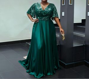 Xpluswear Design Plus Size Evening V-Neck
