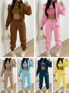 Women's Hooded Sweatsuit Casual Set