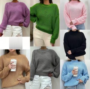 Casual Loose Knitted Women Jersey