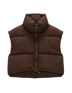 Women's Cropped Puffer Vest Outwear