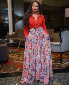 Flared Skirt 2piece Set