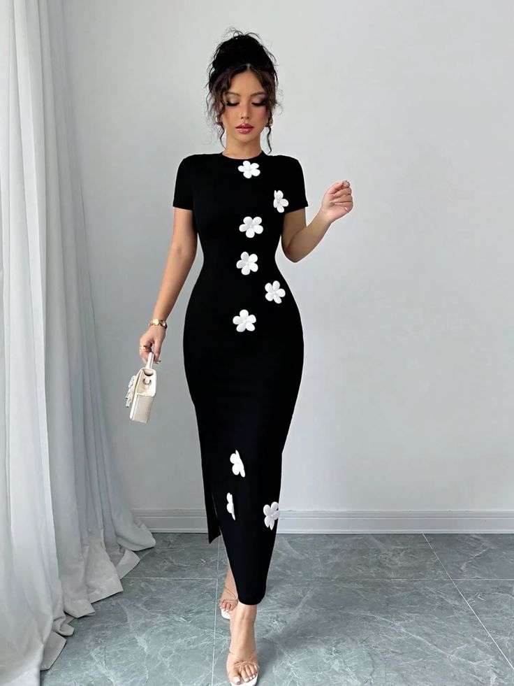 Floral Bodycon Dress - Image 2