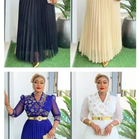 Evening Women Pleated Dress